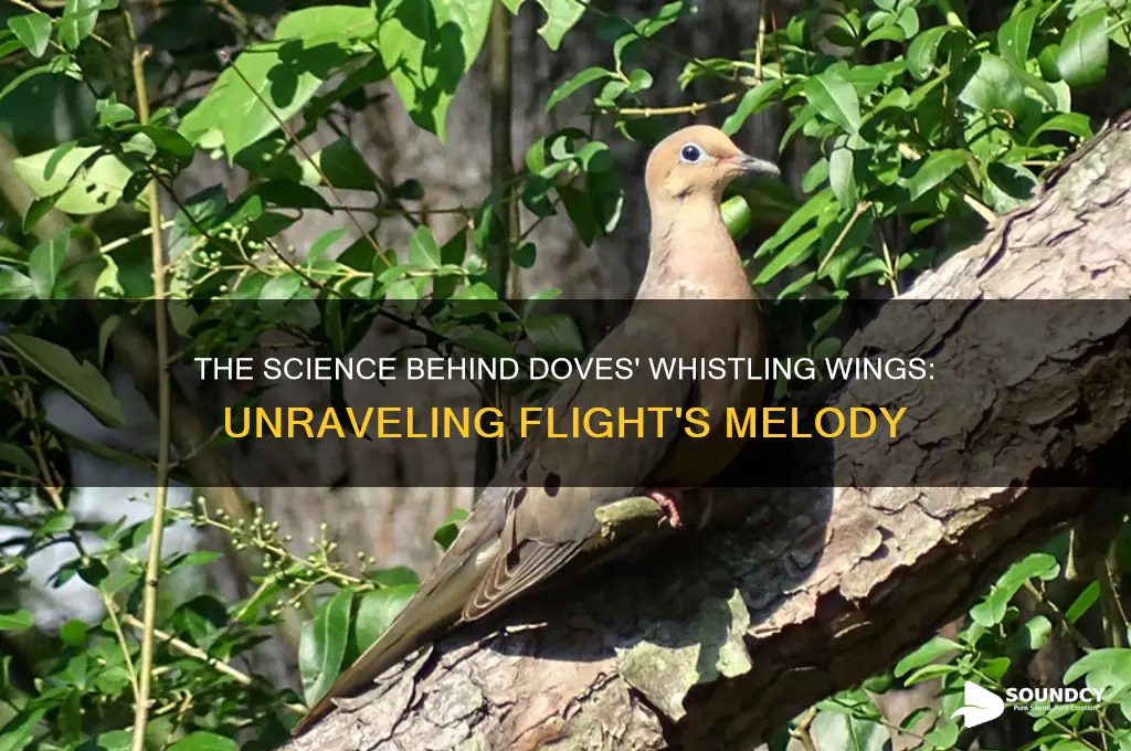 how do doves make the whistling sound when flying