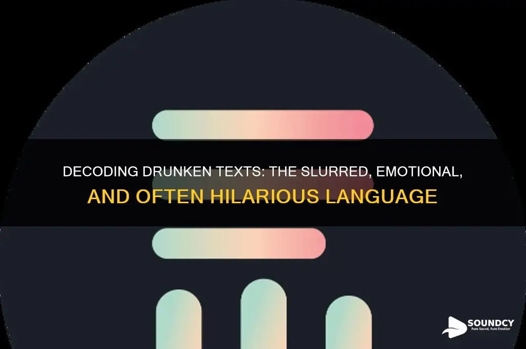 how do drunken text sound