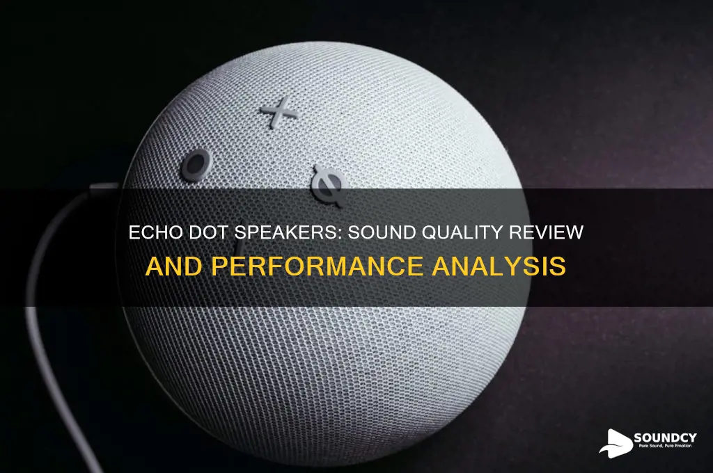how do echo dots speakers sound