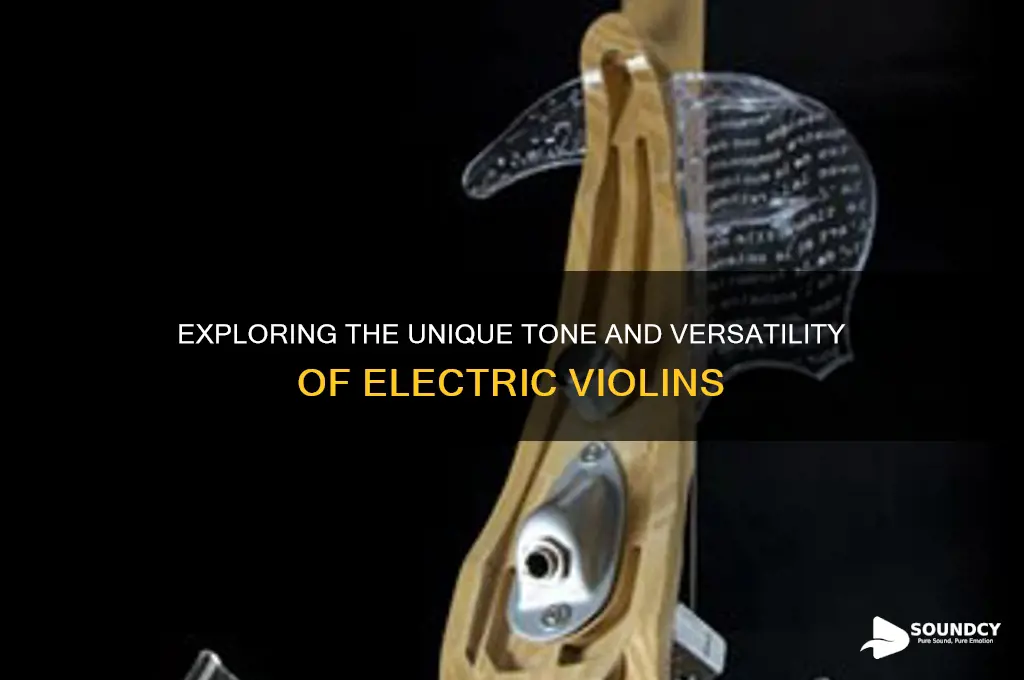 how do electric violins sound