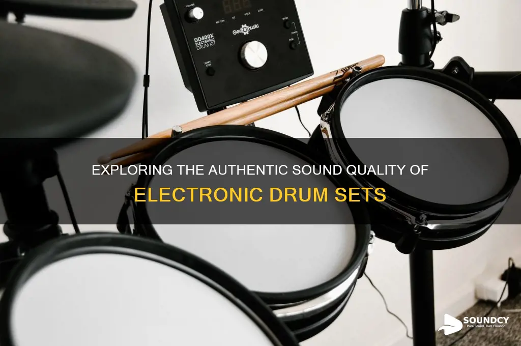 how do electronic drum sets sound