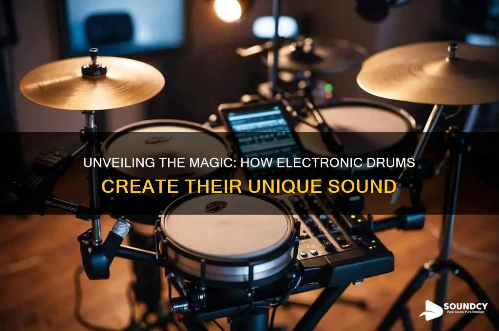 how do electronic drums produce sound