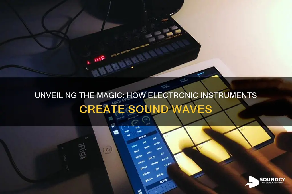 how do electronic instruments produce sound