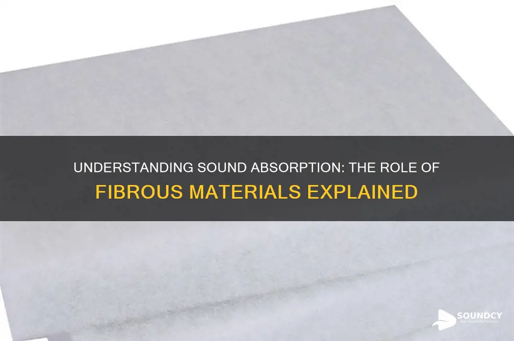 how do fibrous materials absorb sound