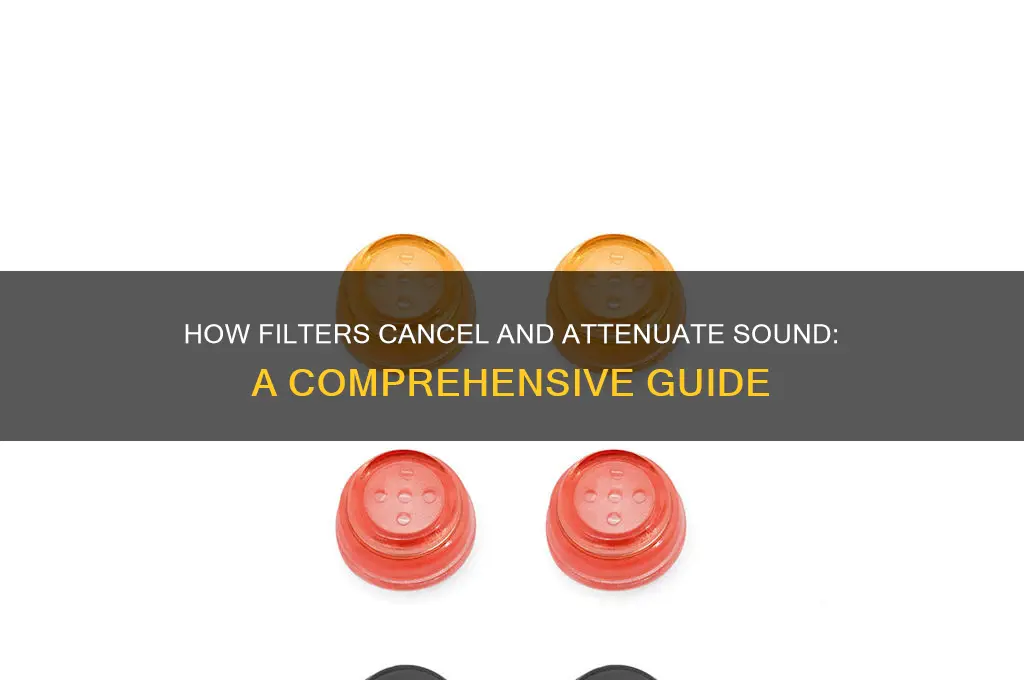 how do filters cancel attenuate sound