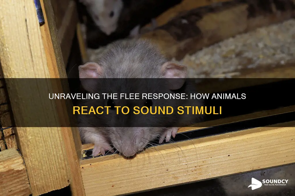 how do flee response to sound