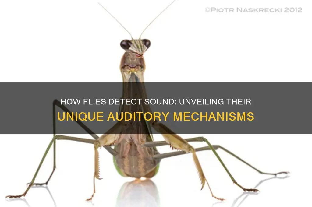 how do flies detect sound