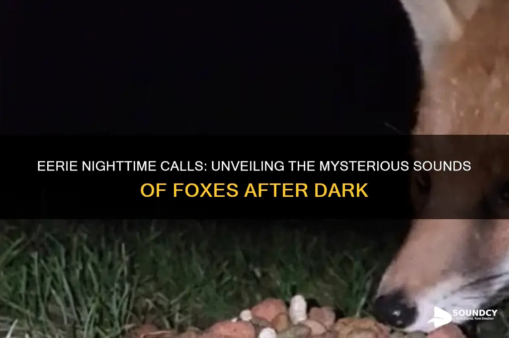 how do foxes sound at night