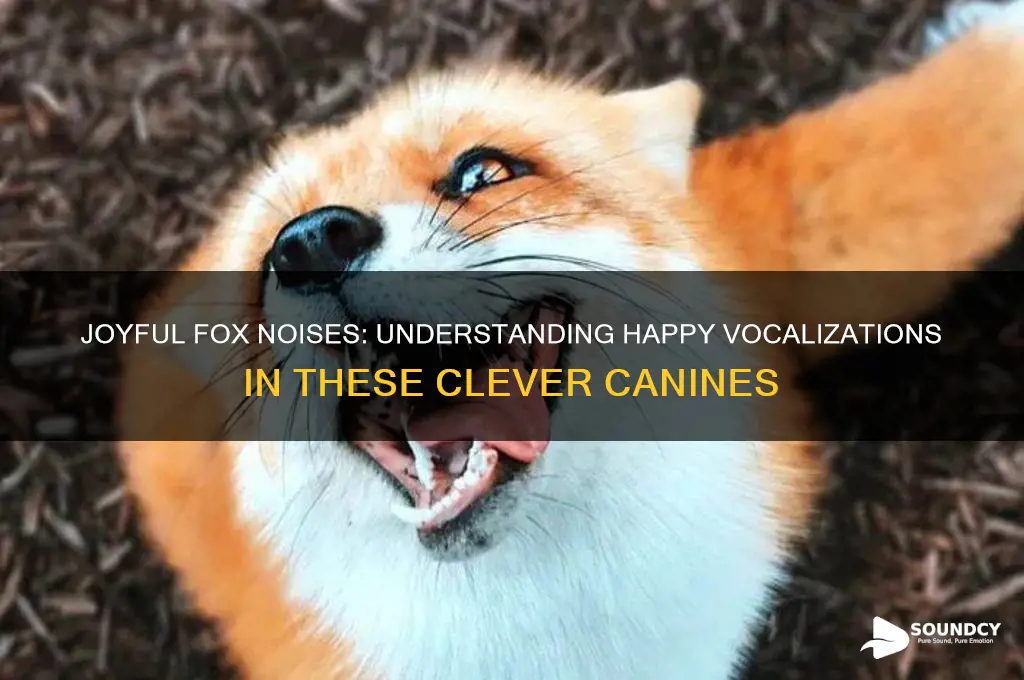 how do foxes sound when happy