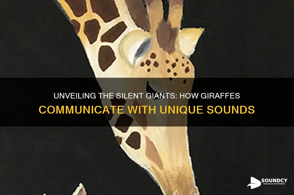 how do giraffes make sound