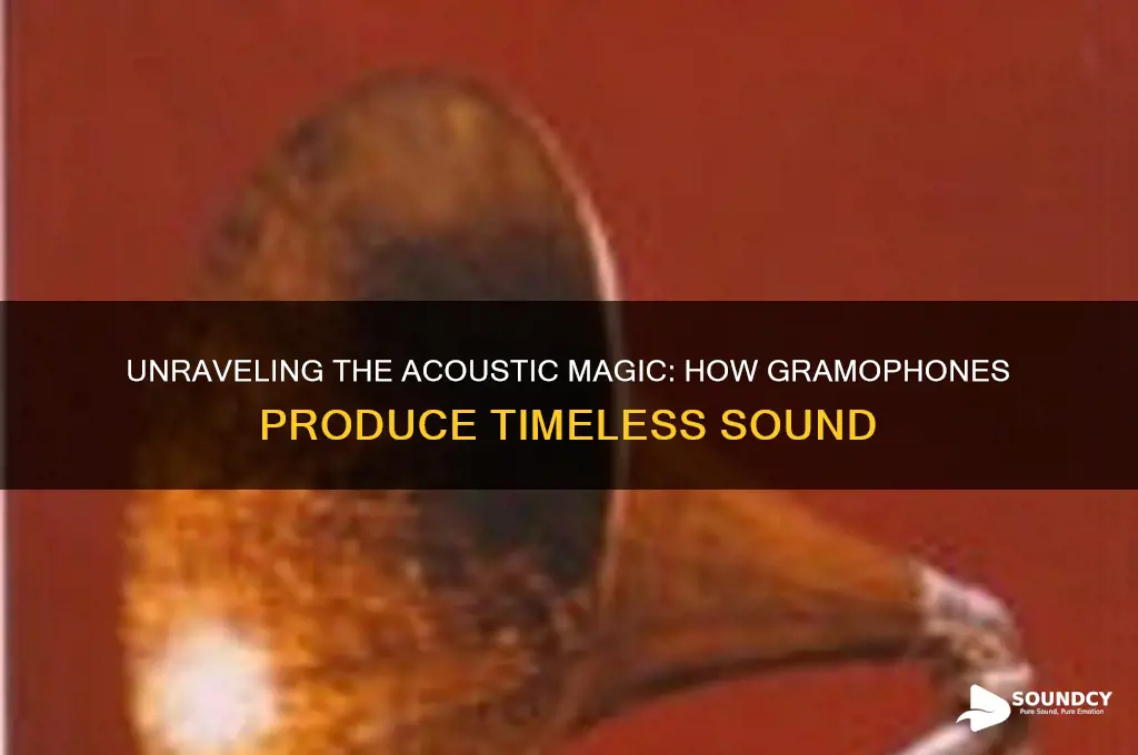 how do gramophones generate sound