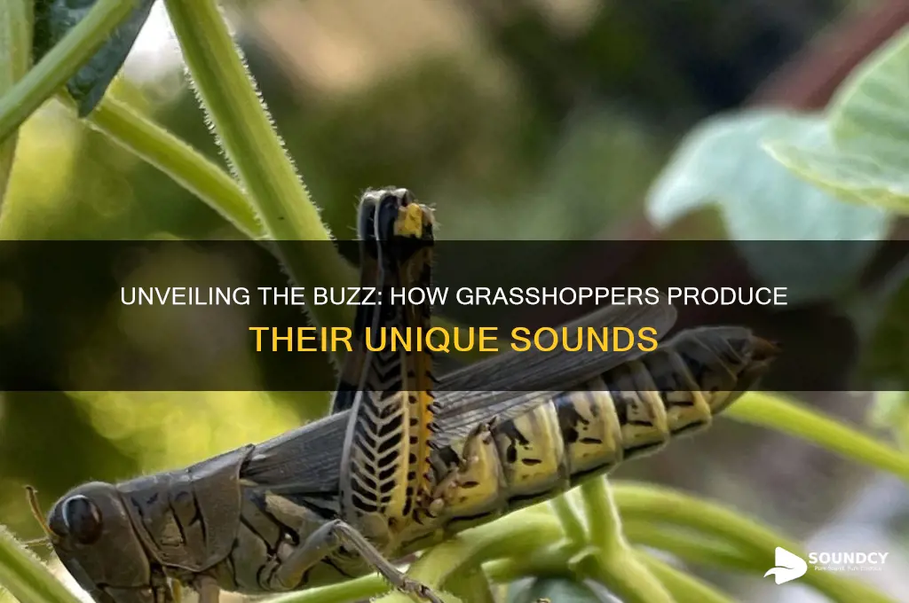 how do grasshoppers create sound
