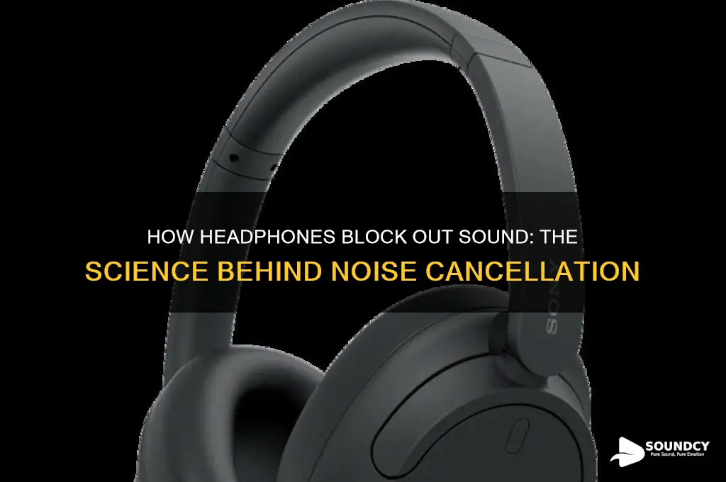 how do headphones block out sound