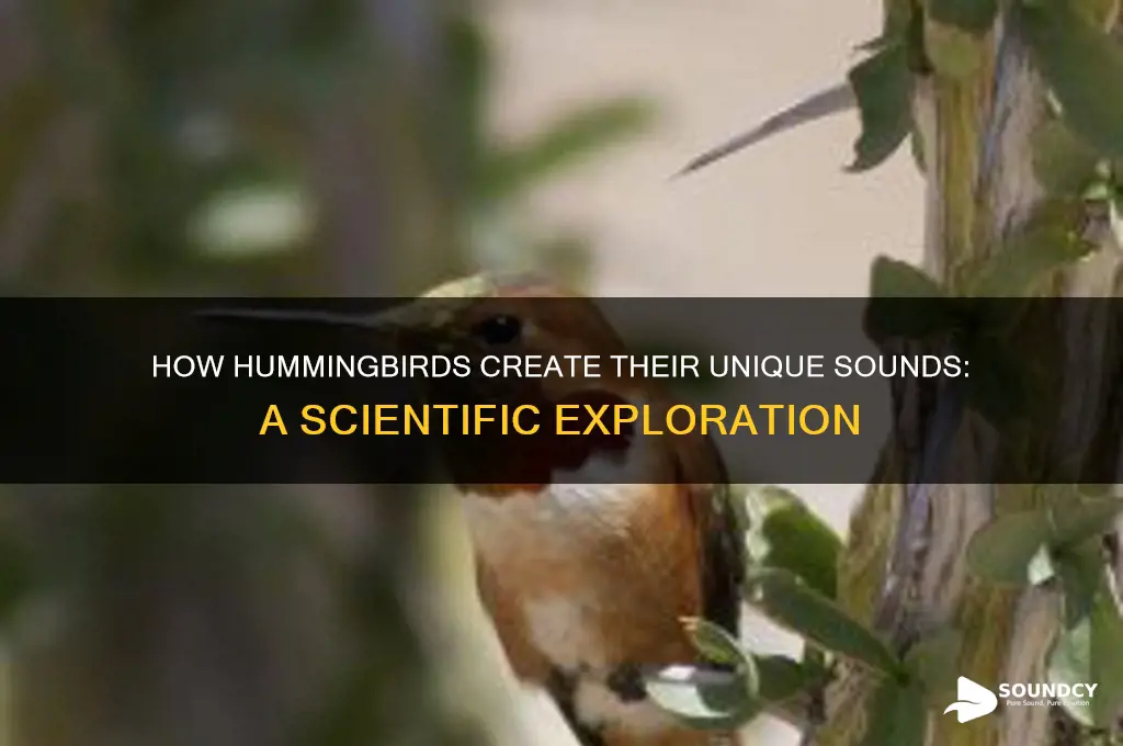 how do hummingbird make sound