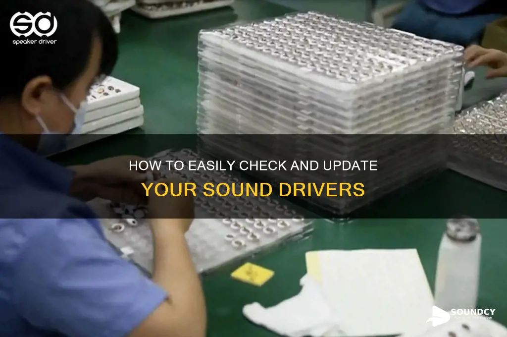 how do i check sound drivers