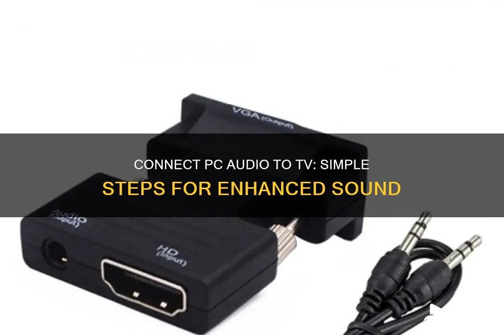 how do i connect sound from pc to tv