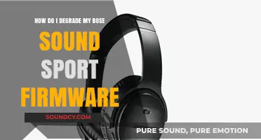 How to Safely Downgrade Bose SoundSport Firmware: A Step-by-Step Guide