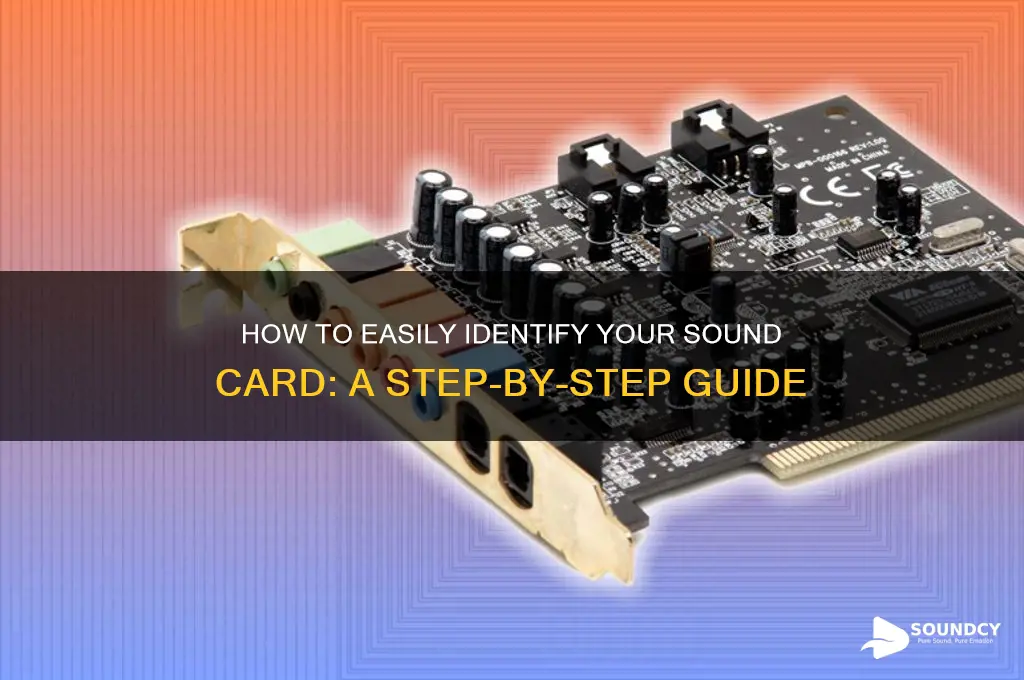 how do i detect what sound card i have