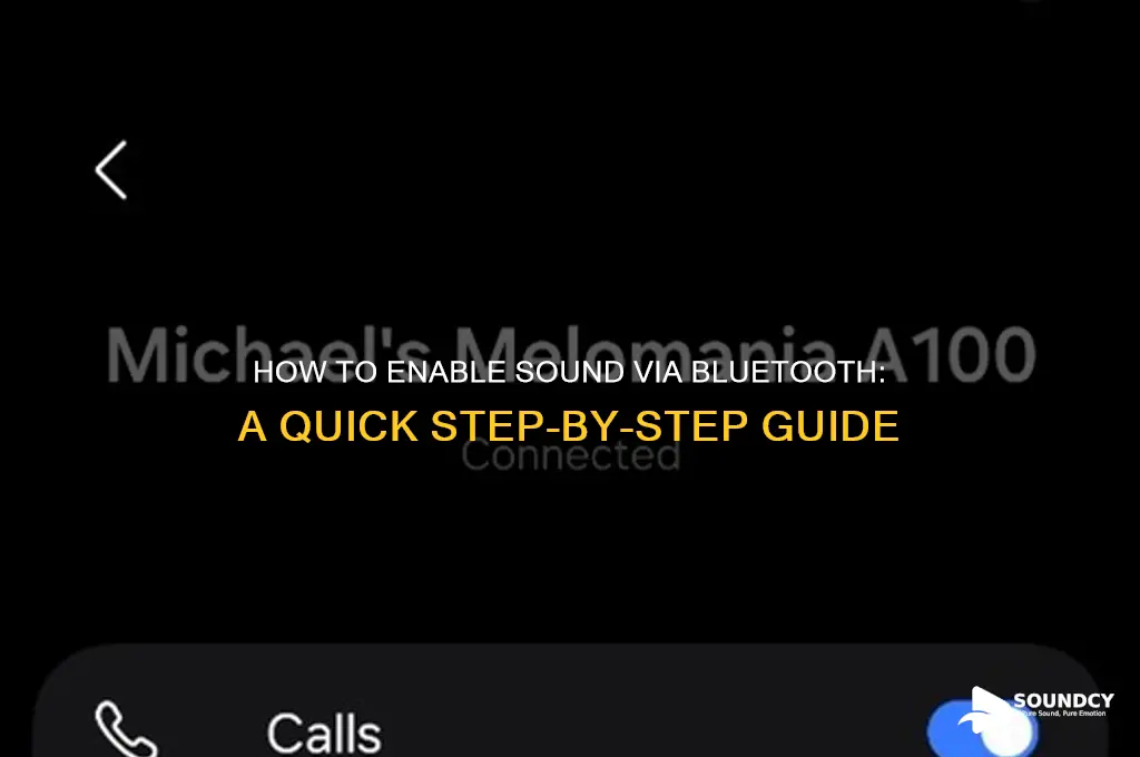how do i enable sound bluetooth