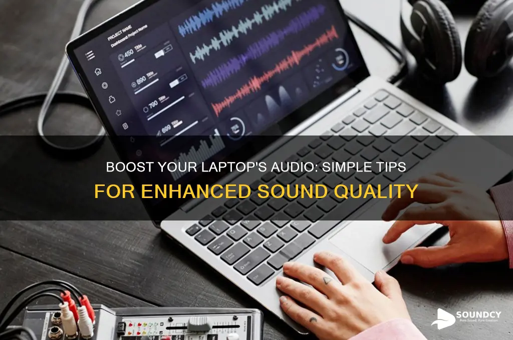 how do i enhance the sound on my laptop