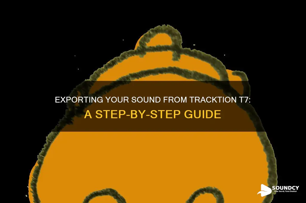 how do i export my sound from tracktion t7