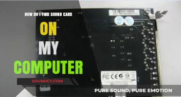 Locate Your Computer's Sound Card: A Quick and Easy Guide