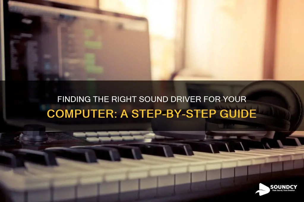 how do i find sound driver for my computer