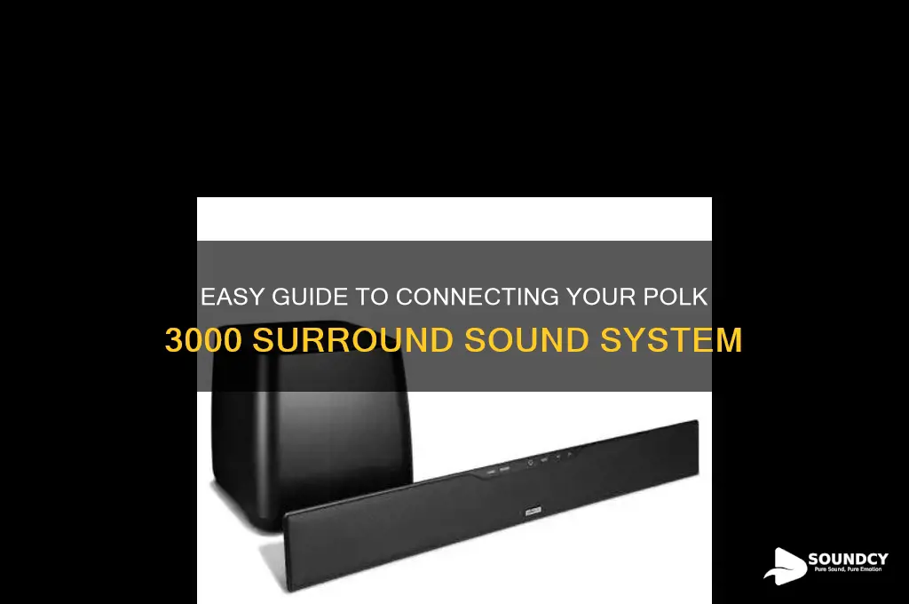 how do i hook up my polk 3000surround sound