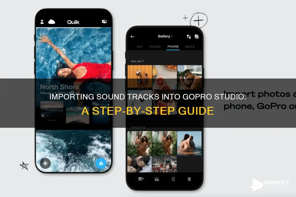 how do i import sound tracks into gopro studio