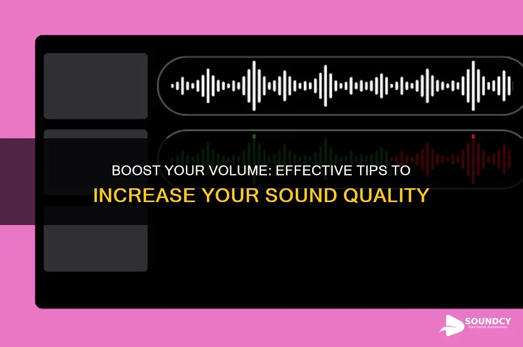 how do i increase my sound