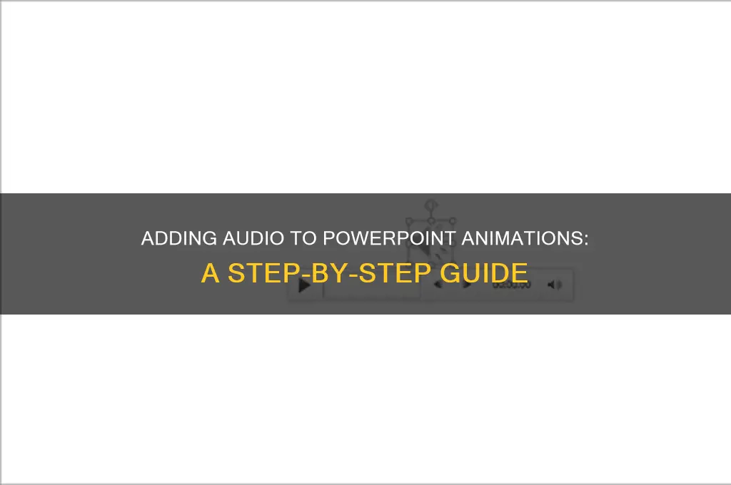 how do i insert sounds in a powerpoint animation