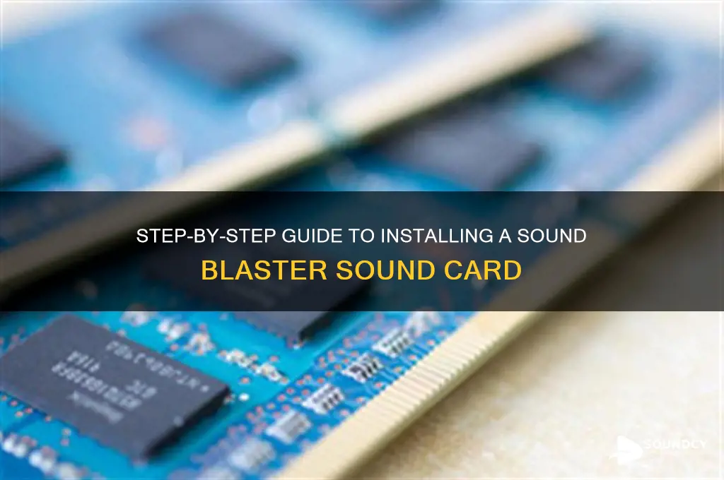 how do i install a sound blaster sound card