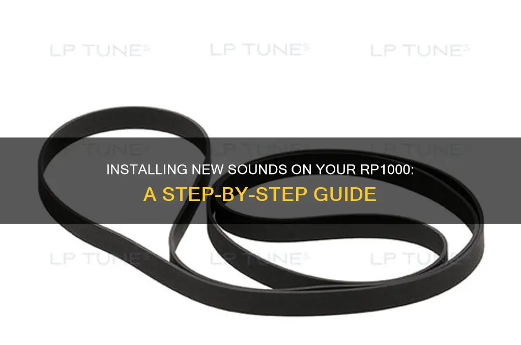 how do i install new sounds on my rp1000