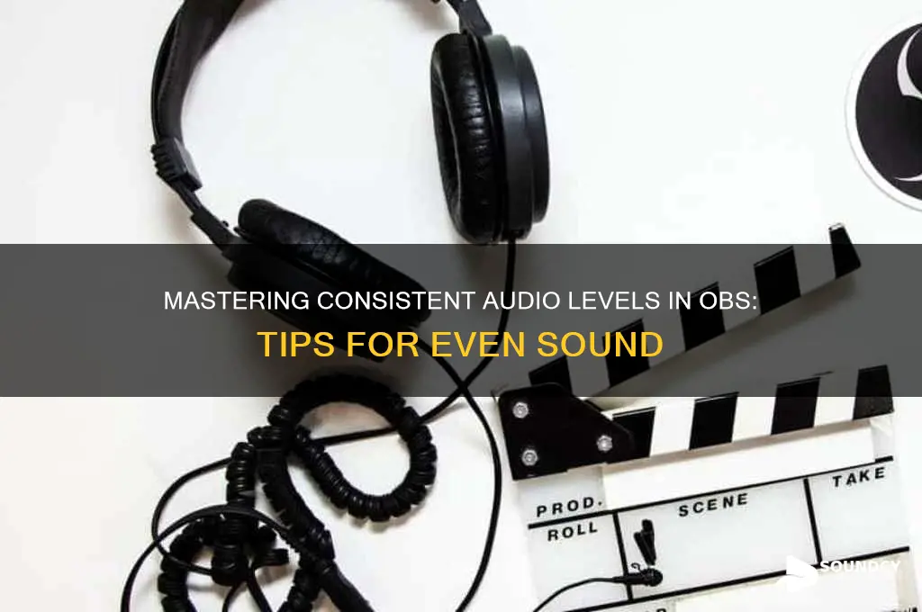 how do i keep my sound even in obs