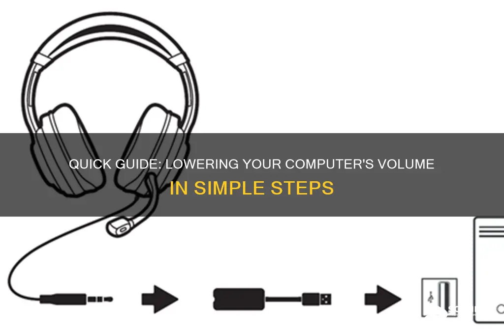 how do i lower the sound on my computer