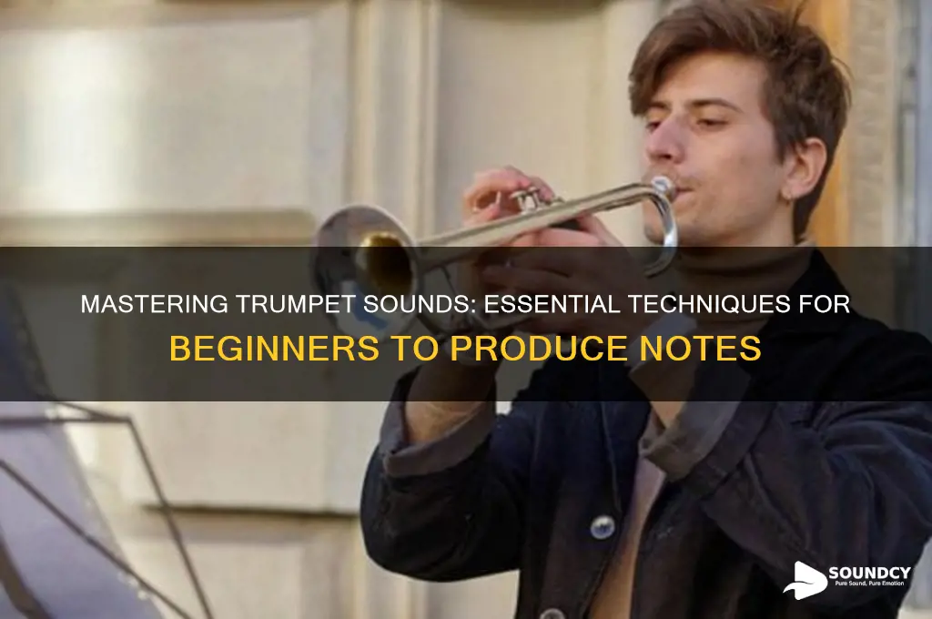 how do i make a sound on the trumpet