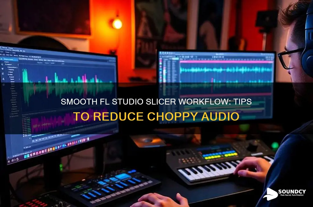 how do i make fl slicer sound les choppy