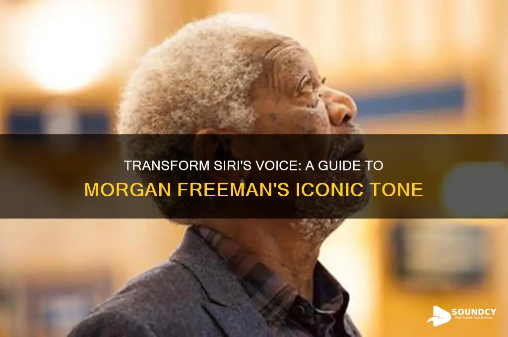 how do i make siri sound like morgan freeman