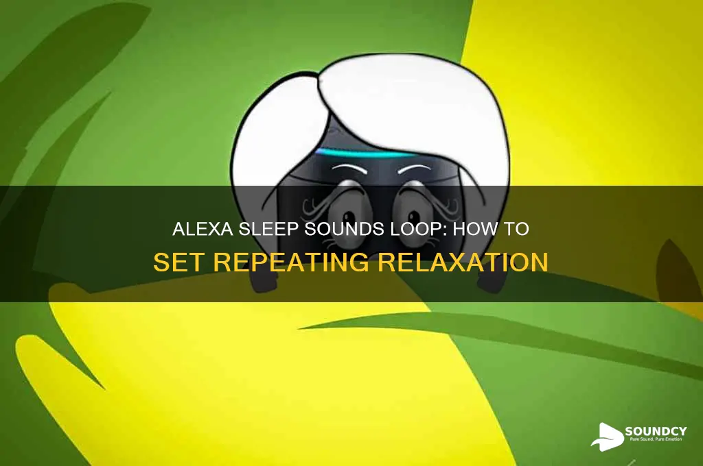 how do i make sleep sounds repeat on alexa