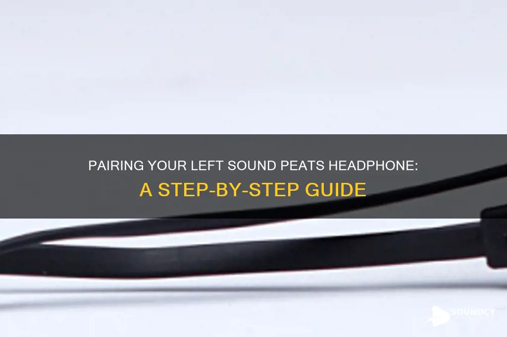 how do i pair the left sound peats headphone