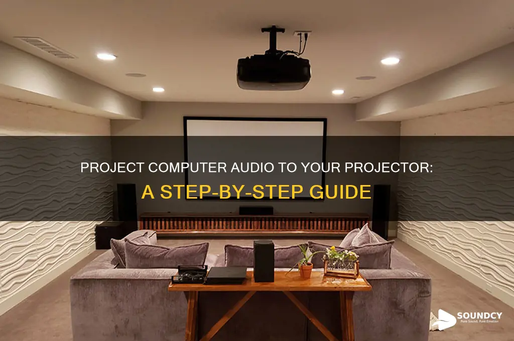 how do i project computer sound to a projector