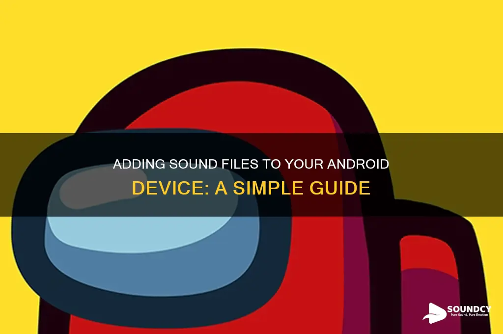 how do i put a sound file on droid