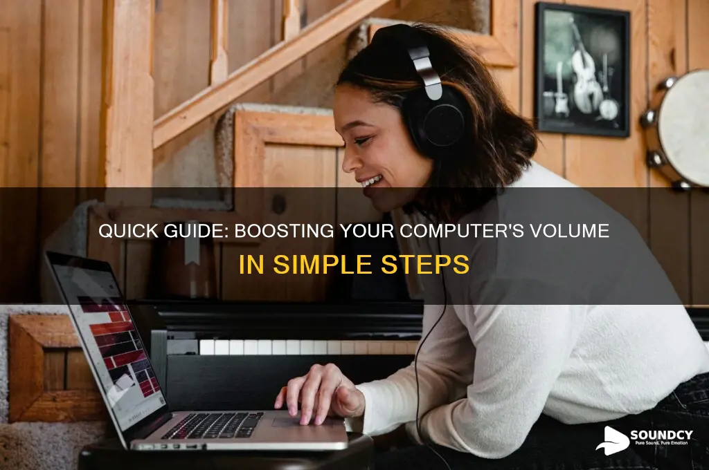 how do i raise the sound on my computer