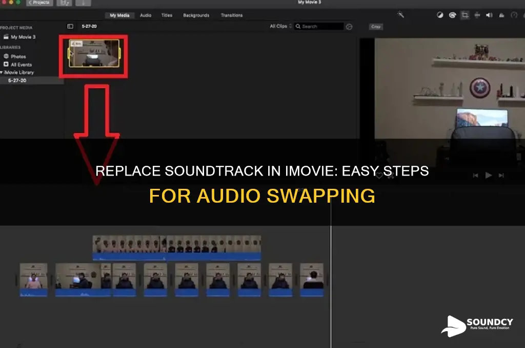 how do i replace a sound track on imovie