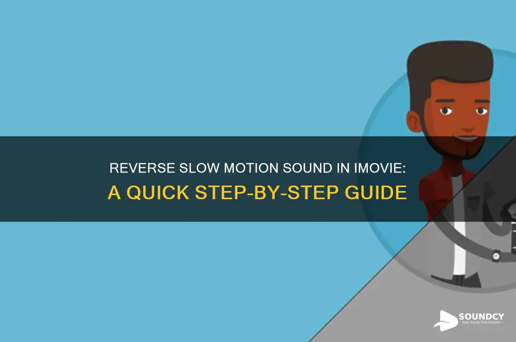 how do i reverse slow motion sound in imovie