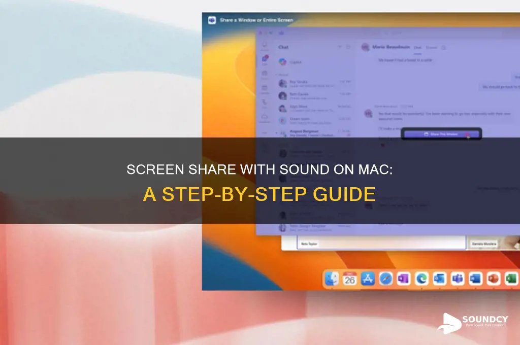 how do i screen share with sound on mac