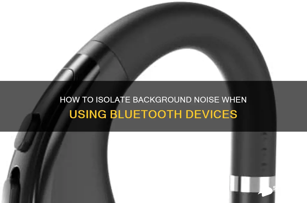 how do i separate my background sounds from bluetooth