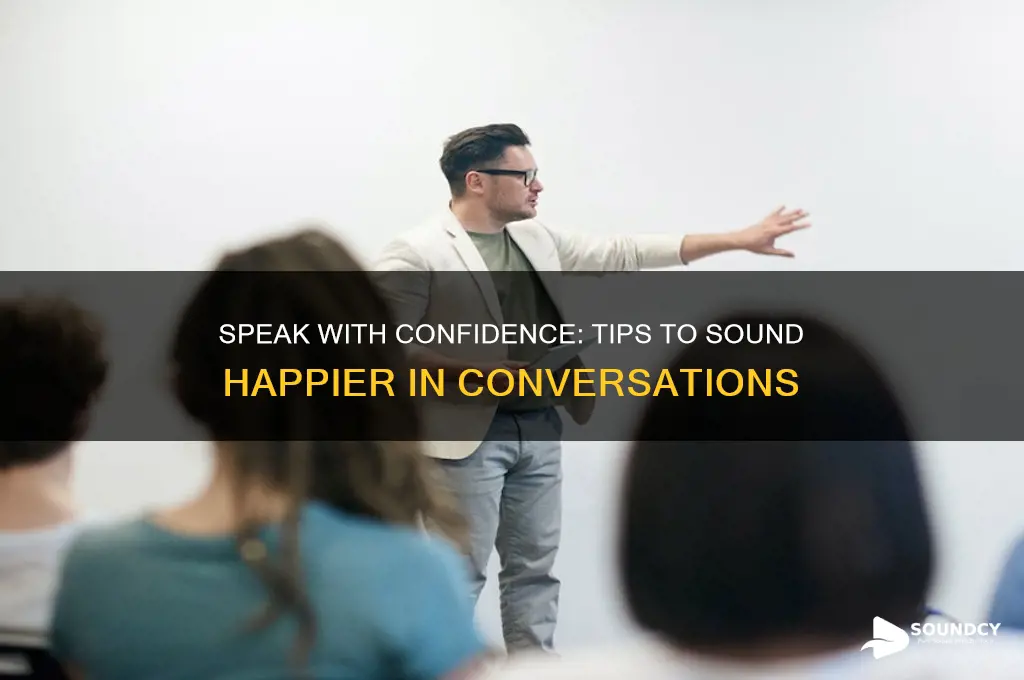how do i sound less sad when i talk