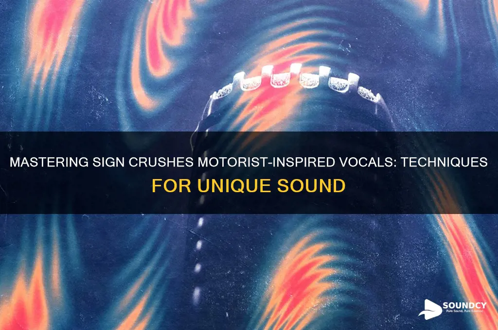 how do i sound like sign crushes motorist vocals
