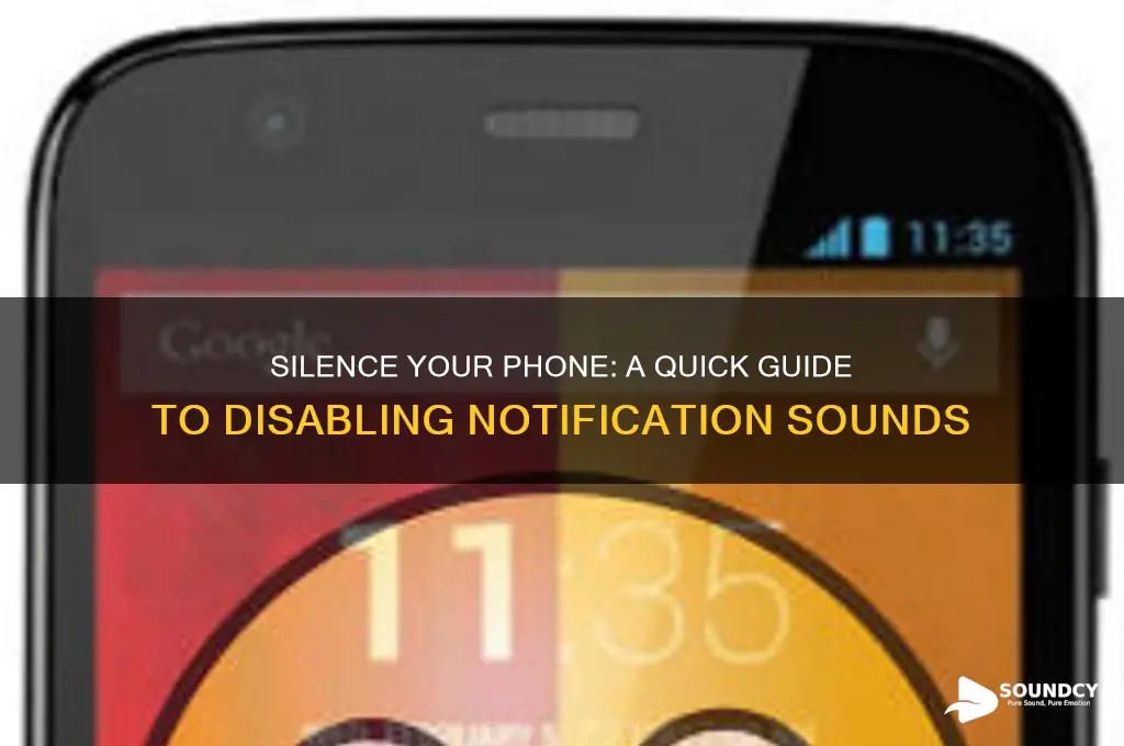 how do i stop notification sounds on my phone